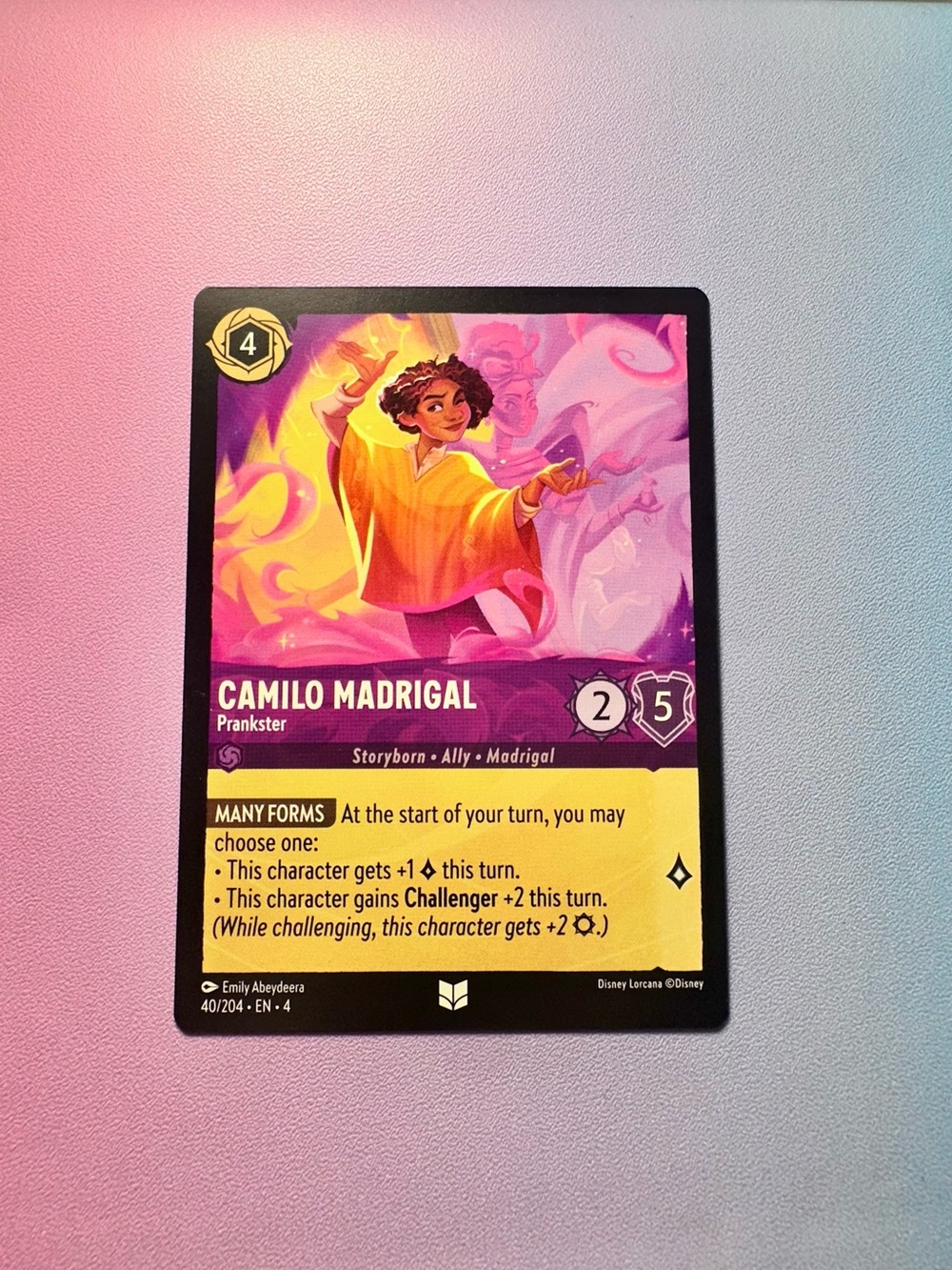 camilo madrigal [encanto] - 40/204 (uncommon) — lorcana: ursula’s return